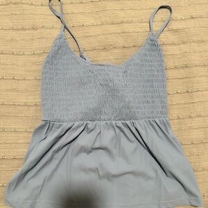 Blue cropped tank